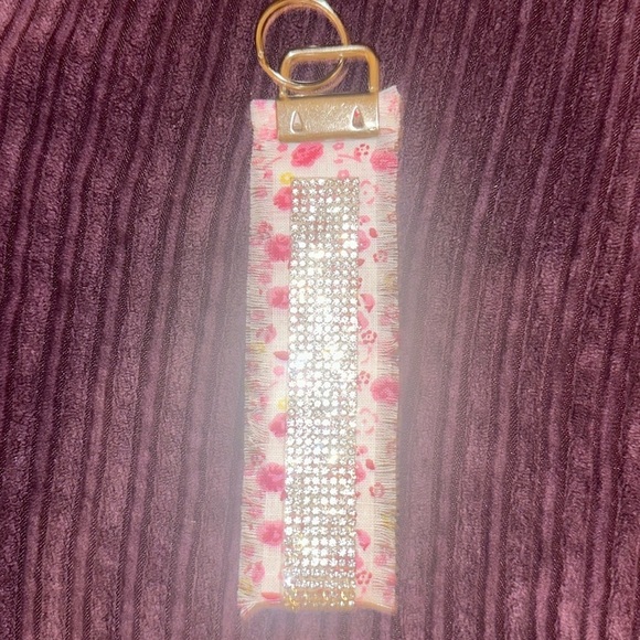 Frazeshop Accessories - Frayed Rhinestone Wristlet Keychain